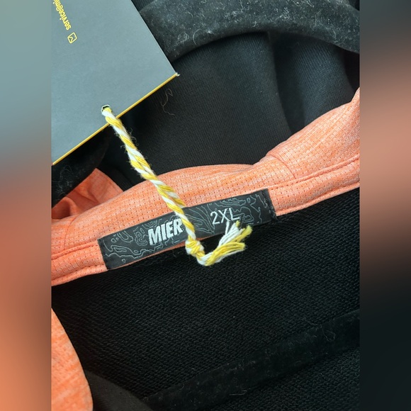 MIER Men’s Long Sleeve Hoodie NWT XXL - Picture 3 of 4